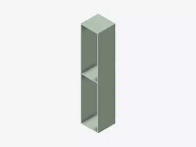 Kinda Locker - Plastic - Locka - Double Tier Low-poly 3D model