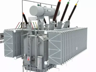 High Voltage Transformer 3D model buy