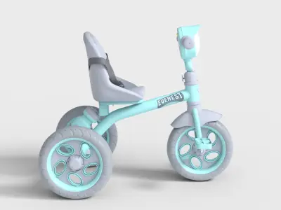 KIDS TRICYCLE Low-poly 3D model