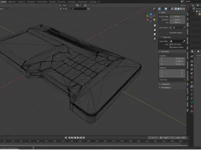 Cyberpunk Reader Modelling 3D model