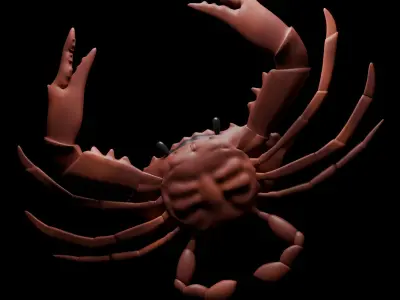 cute crab 3d 3D model