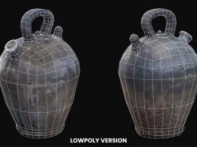 Old Vase 01 - HeraScans Low-poly 3D model