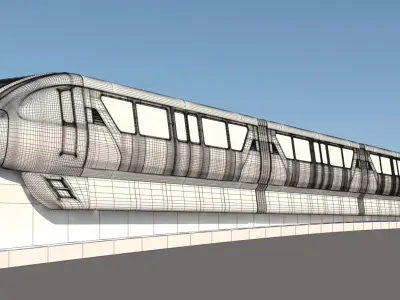 Monorail 2 3D model