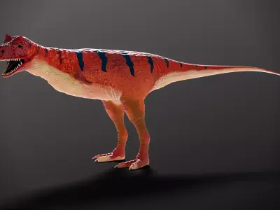 Carnotaurus t - rex dinosaur Free low-poly 3D model