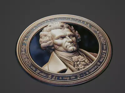 Immanuel Kant Medallion 3D print model get