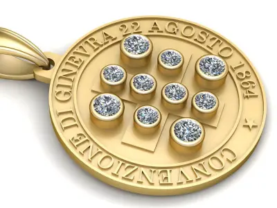 Geneva Convention Pendant 3D print model purchase