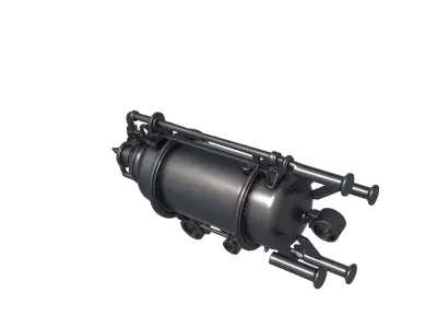 distillation machine - sci fi tank - cylindrical tank 3D print model buy