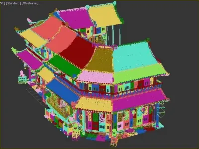 Ancient buildings Chinese ancient architecture 3D model