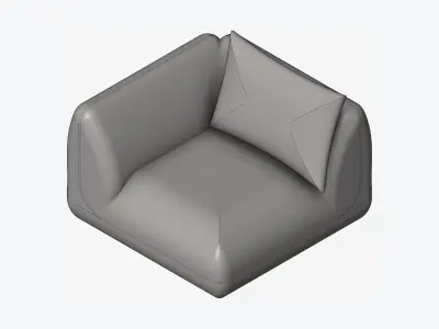 Chair - Sofa - Contemporary - Jack - Corner Low-poly 3D model