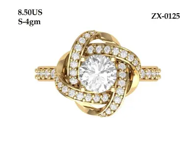 Wedding Ring  3D print model 92