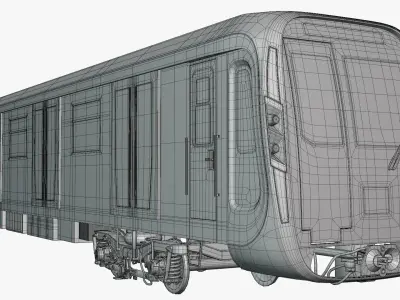 Moscow metro trains 3D Model Pack