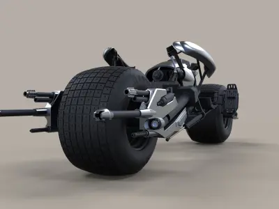 Batpod from The Dark Knight and The Dark Knight Rises 3D model