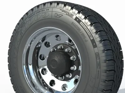 Truck wheel 03 3D model