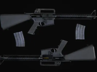 M16A4 rifle 3D model