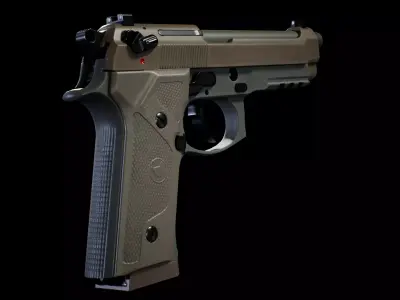 PBR - M9A3 Tactical Pistol - Game-Ready 3D Asset Low-poly 3D model