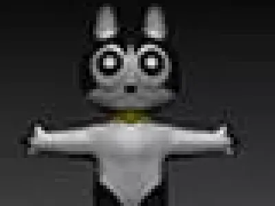 balck cat 3D model