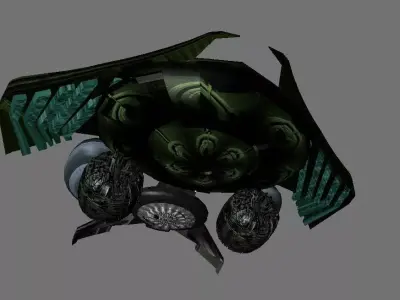 Futuristic Spacecraft 3D print model