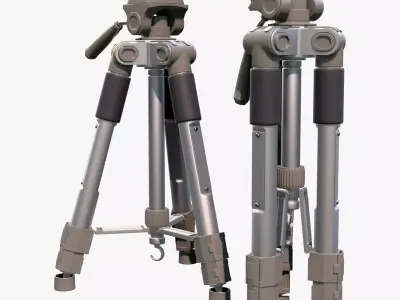 Professional Telescopic Tripod M1 3D model