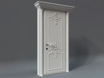 Exquisite Classic Door  3D model