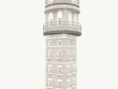 Historic Tower 2 3D model