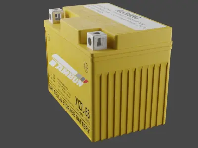 Motorcycle Battery Low-poly 3D model purchase