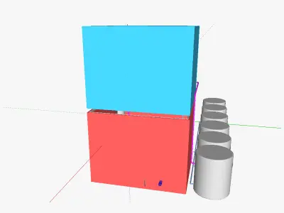 Compressed air energy and use system CAES US 3D model