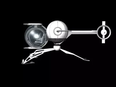 Flyer futuristic spacecraft Free 3D model