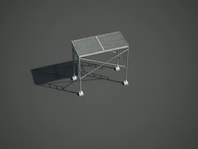 Crash Decking Low-poly 3D model