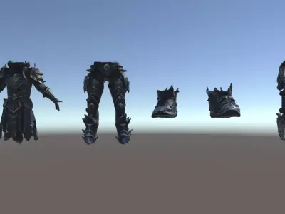 Black Knight Armor Set 3D model