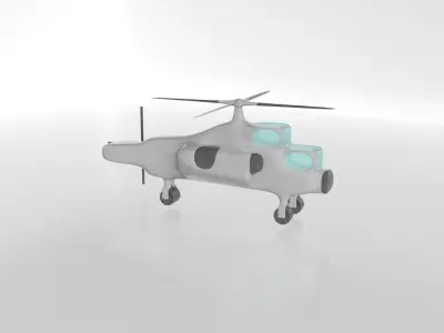 3 helicopters 3D model