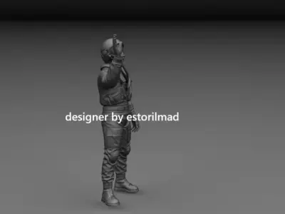 NATO EUROFIGHTER TYPHOON AIRCRAFT PILOT v2 3D print model