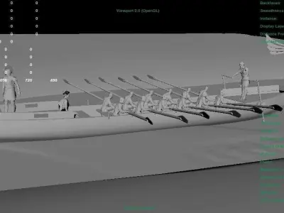 Rome Boat 3D model