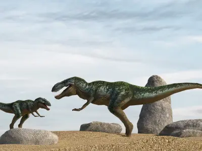 Tyrannosaurus Rex Dinosaur Low-poly 3D model