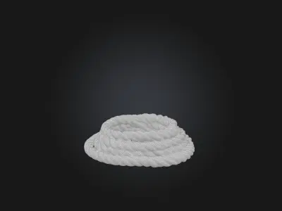 Realistic Rope Model Low-poly 3D model