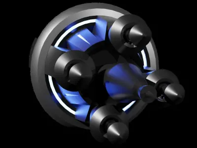 Sci-fi Space Ship 3D model get