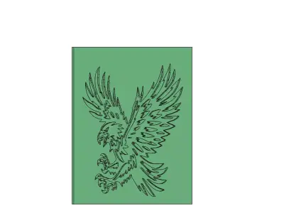 Eagle Wall Art Mold 3D Model for Casting 3D model