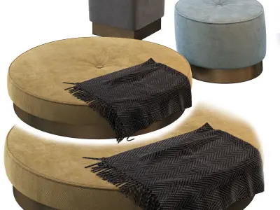 Anais Baxter Pouf 3D model