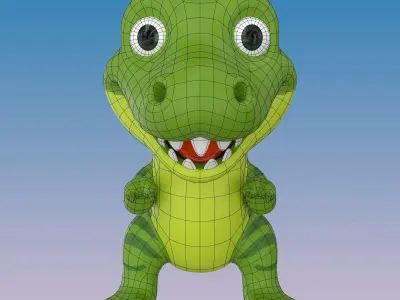 Dino T-Rex Low-poly 3D model