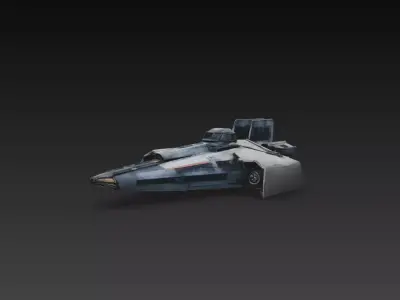 Sci-Fi Heavy Strike Fighter Interceptor 3D Print STL 3D print model