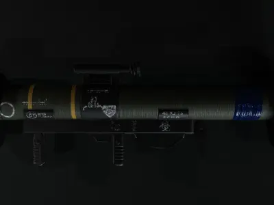 rocket launcher Low-poly 3D model shop
