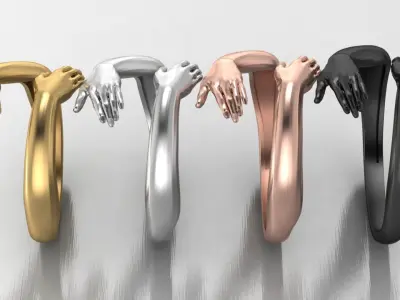 hug ring 3D print model