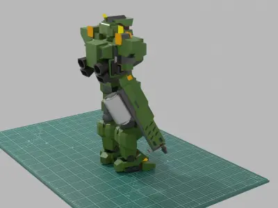 Green Robot 3D model
