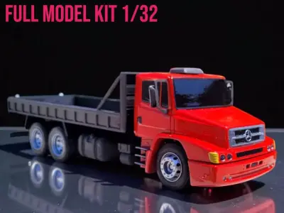 camion en escala 1  32  detallado kit stl para impresion 3d 3D print model