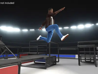  Professional Parkour Obstacle Course 