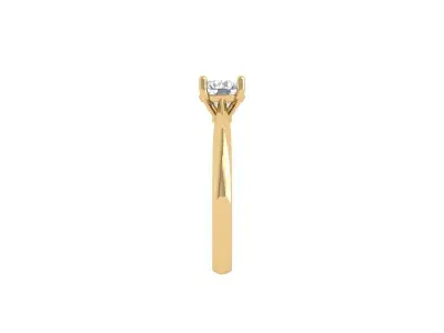 Solitaire Engagement Ring 3D print model 40
