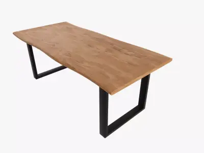 Industrial Table Free low-poly 3D model