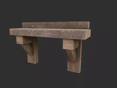 Medieval Environment Props 10 Living Room Decor Props Pack Low-poly 3D model