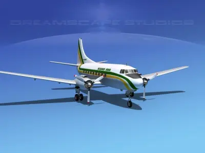 Martin 404 Kwin Air 3D model