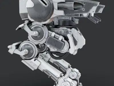 Mech 14 - Read Description Low-poly 3D model