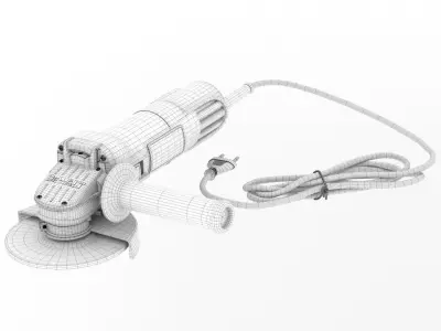 3d model Angle grinder DeWalt Low-poly 3D model